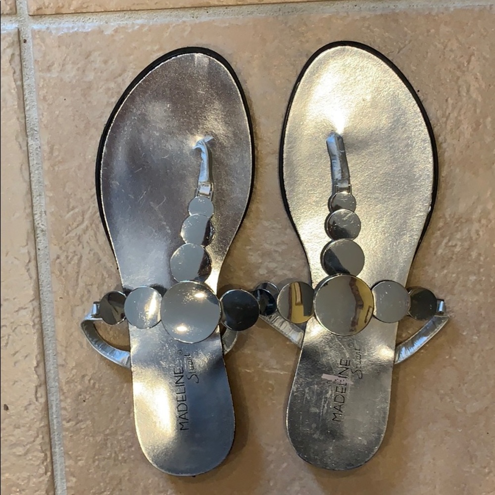 Madeline Stuart mirrored sandals